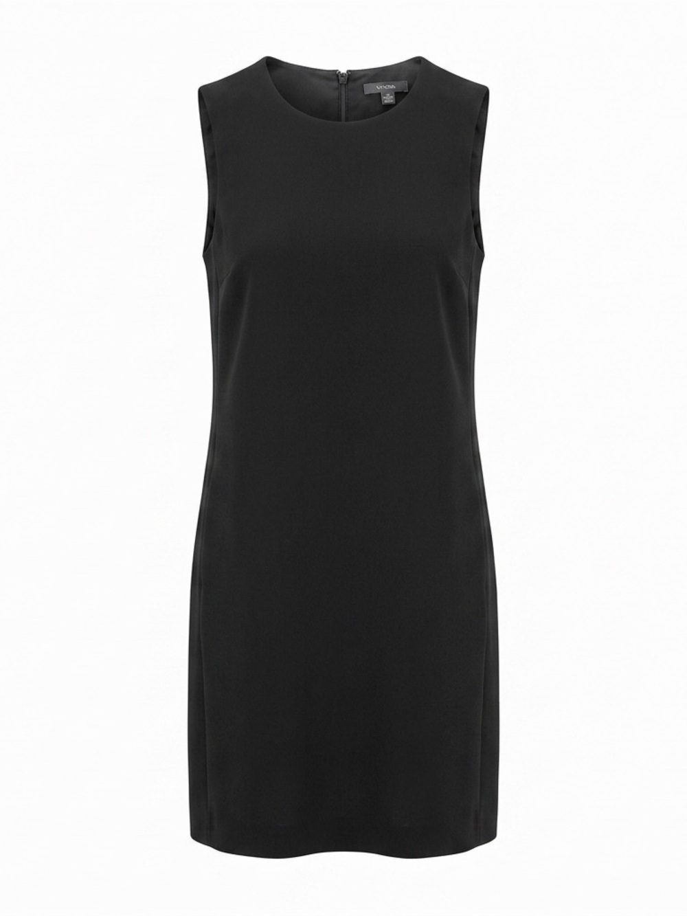 Vince Black Sleeveless Midi Sheath Dress